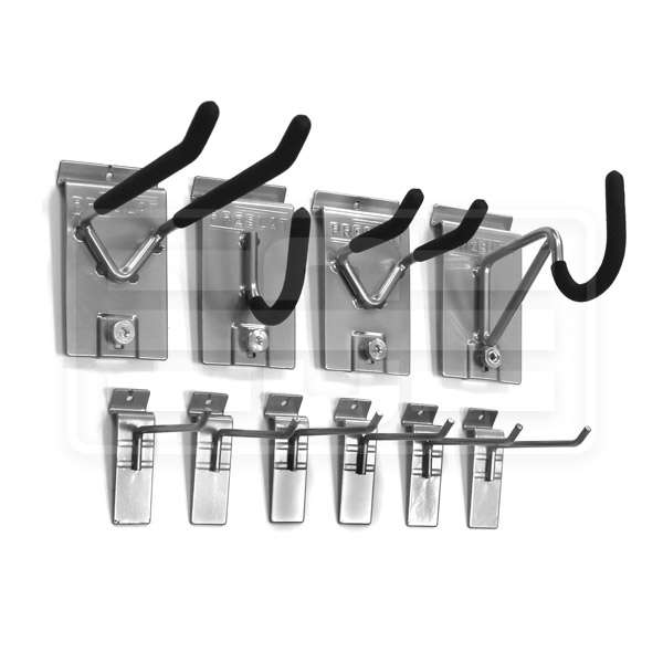 Hicarer 10er-Set Slatwall-Haken – 30,5 Cm, Metall Produktbild-Vorschau 6